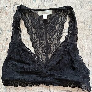 Francesca's Collections Black Lace Bralette